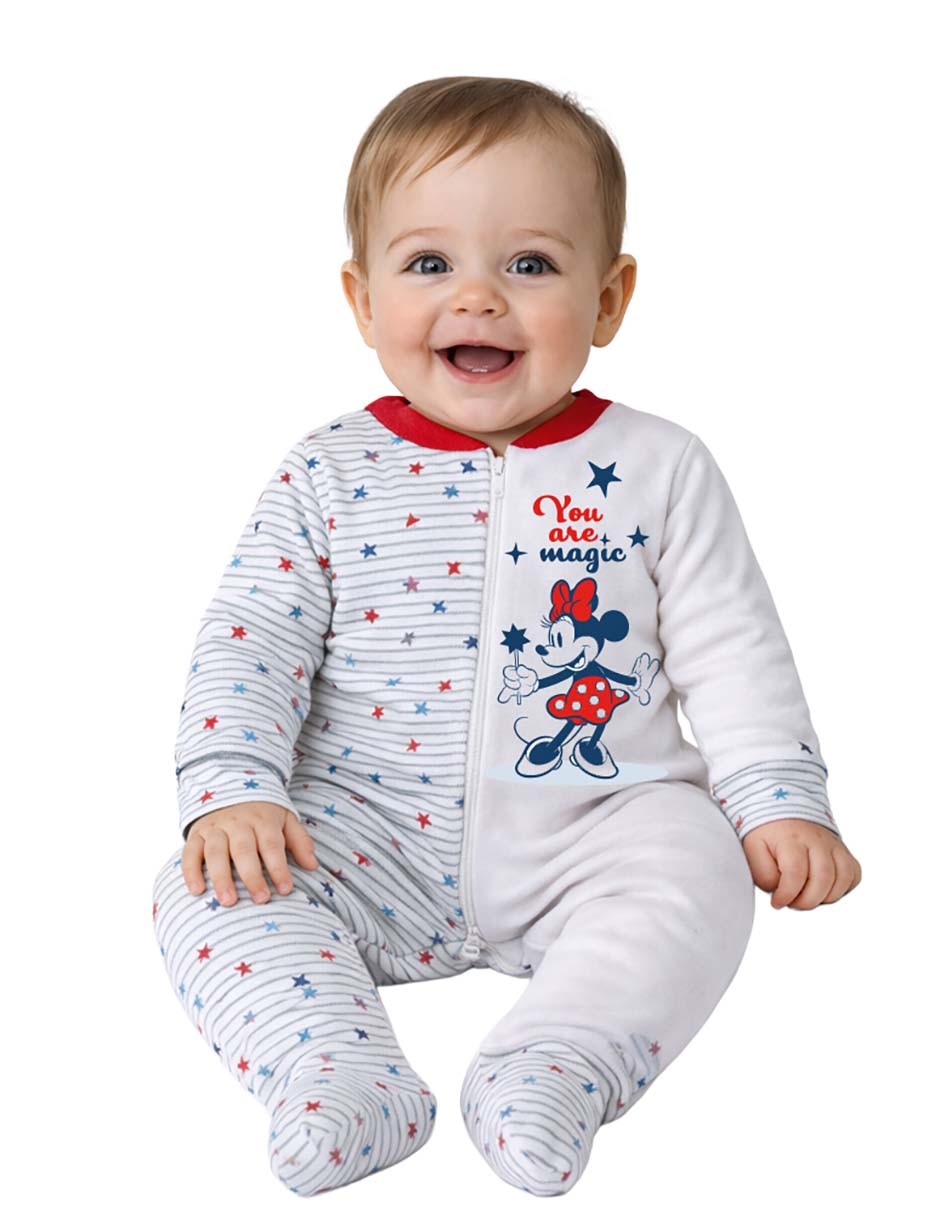 Mameluco minnie mouse de algodón para bebé niña Mameluco minnie mouse de algodón para bebé niña