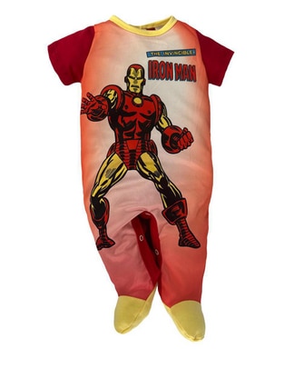 Mameluco Iron Man de algodón para bebé niño Mameluco Iron Man de algodón para bebé niño