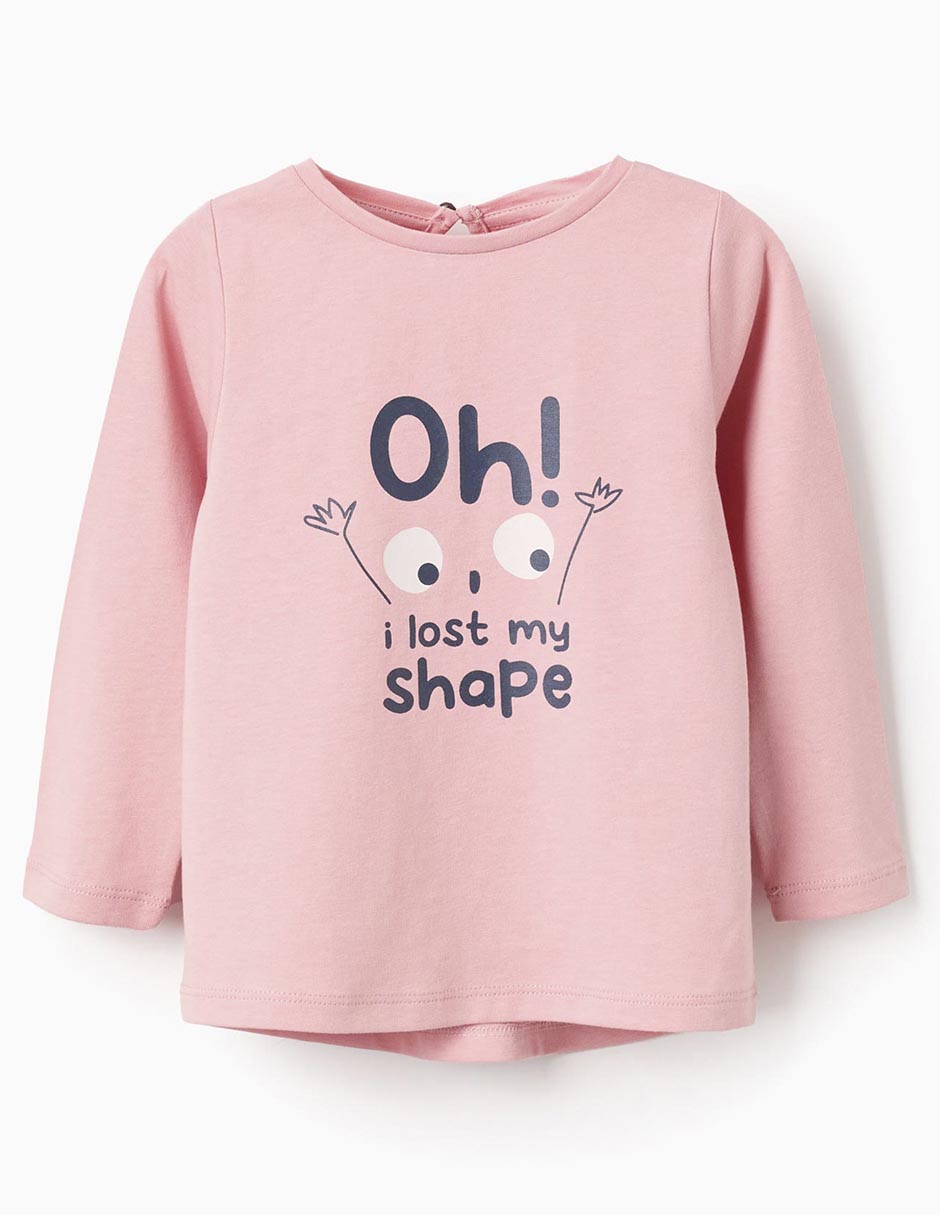 Playera manga larga para bebé niña Playera manga larga para bebé niña