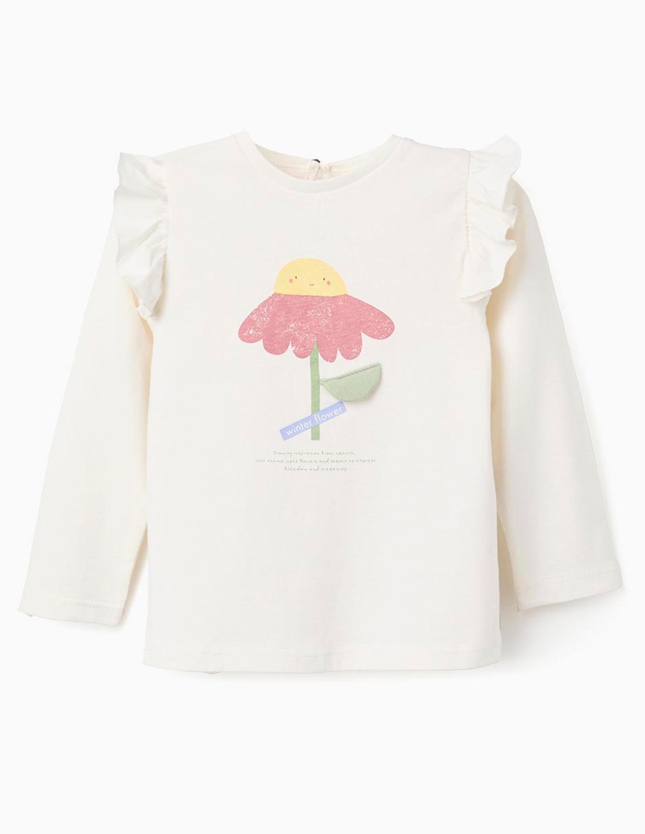 Playera Zippy manga larga para bebé / infantil niña