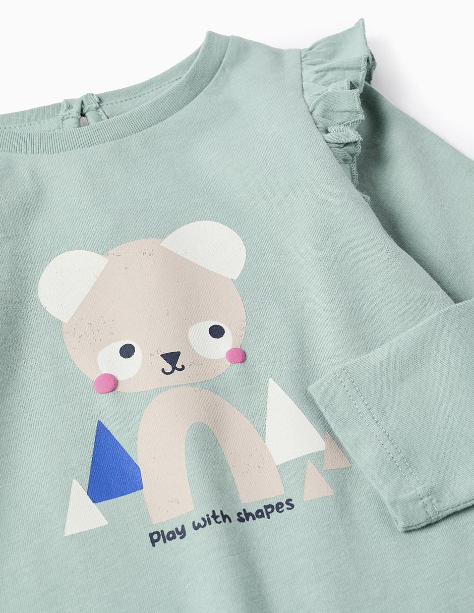 Playera Zippy manga larga para niña