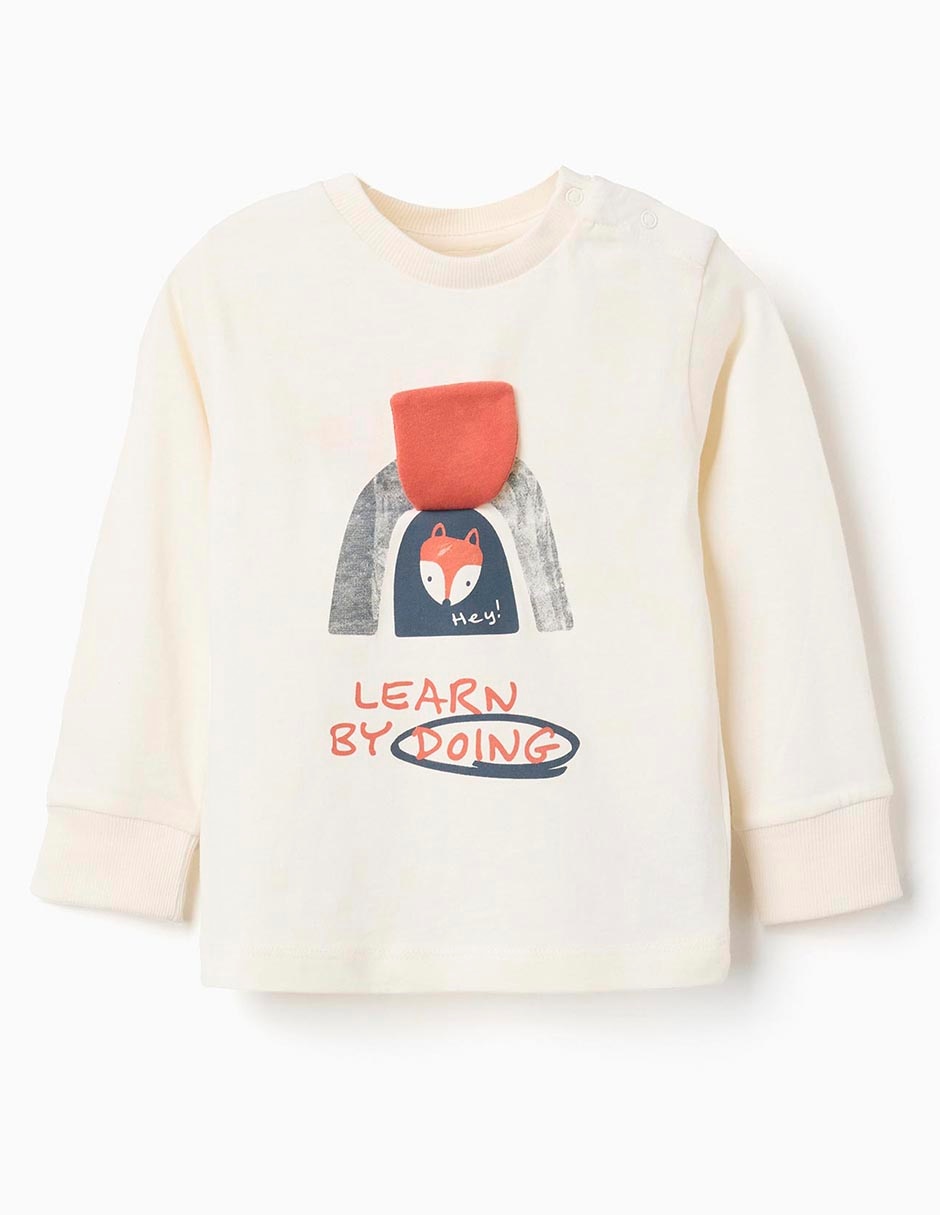 Playera Zippy manga larga para bebé