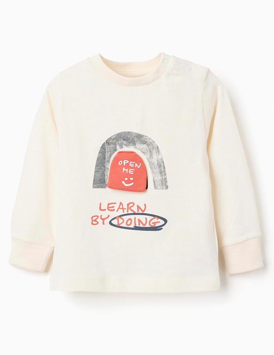 Playera Zippy manga larga para bebé