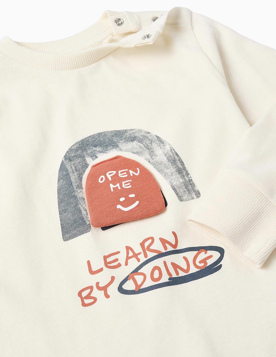 Playera Zippy manga larga para bebé