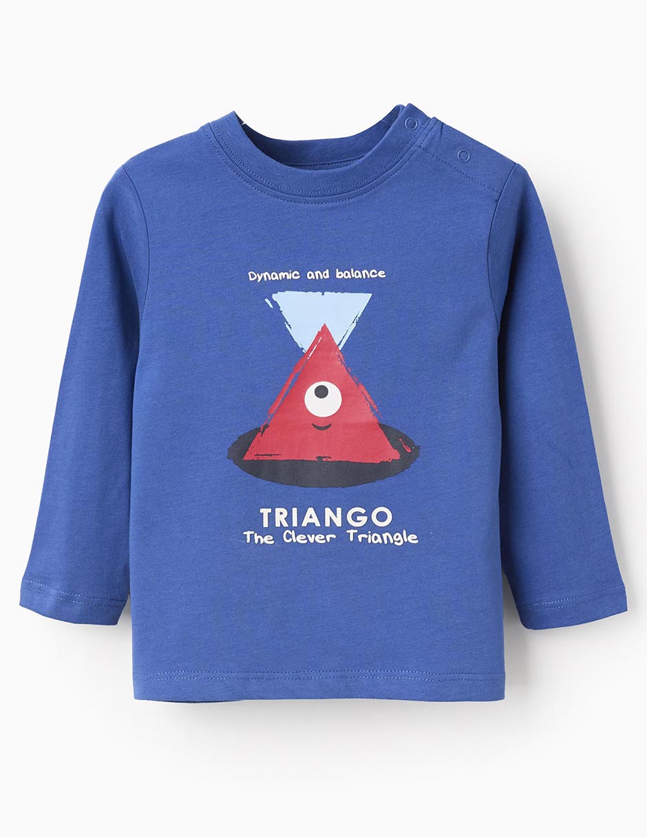 Playera manga larga para bebé niño