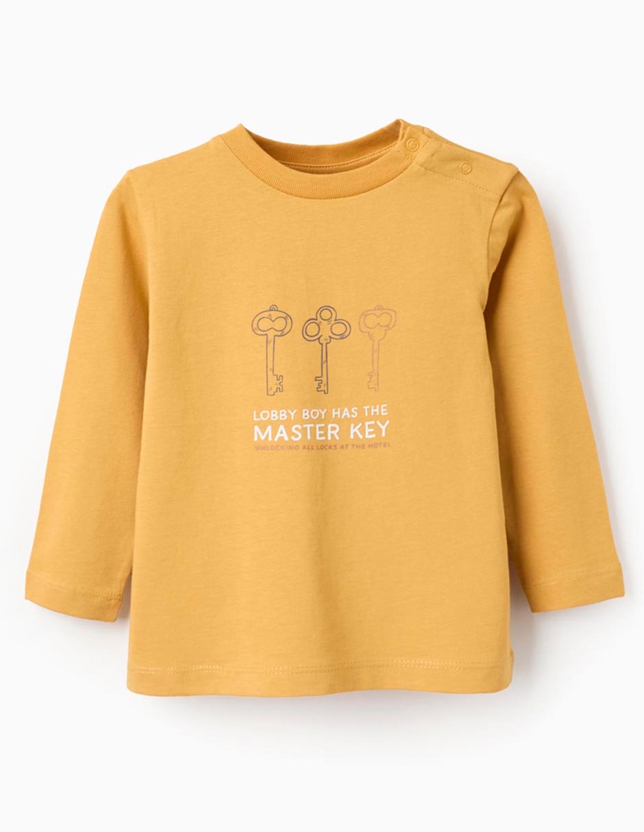 Playera Zippy manga larga para bebé niño