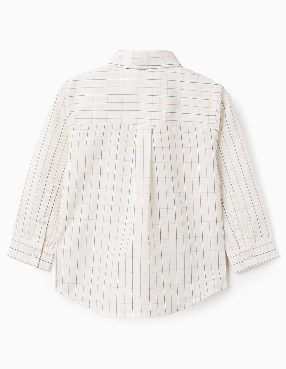 Camisa casual de algodón manga larga para niño
