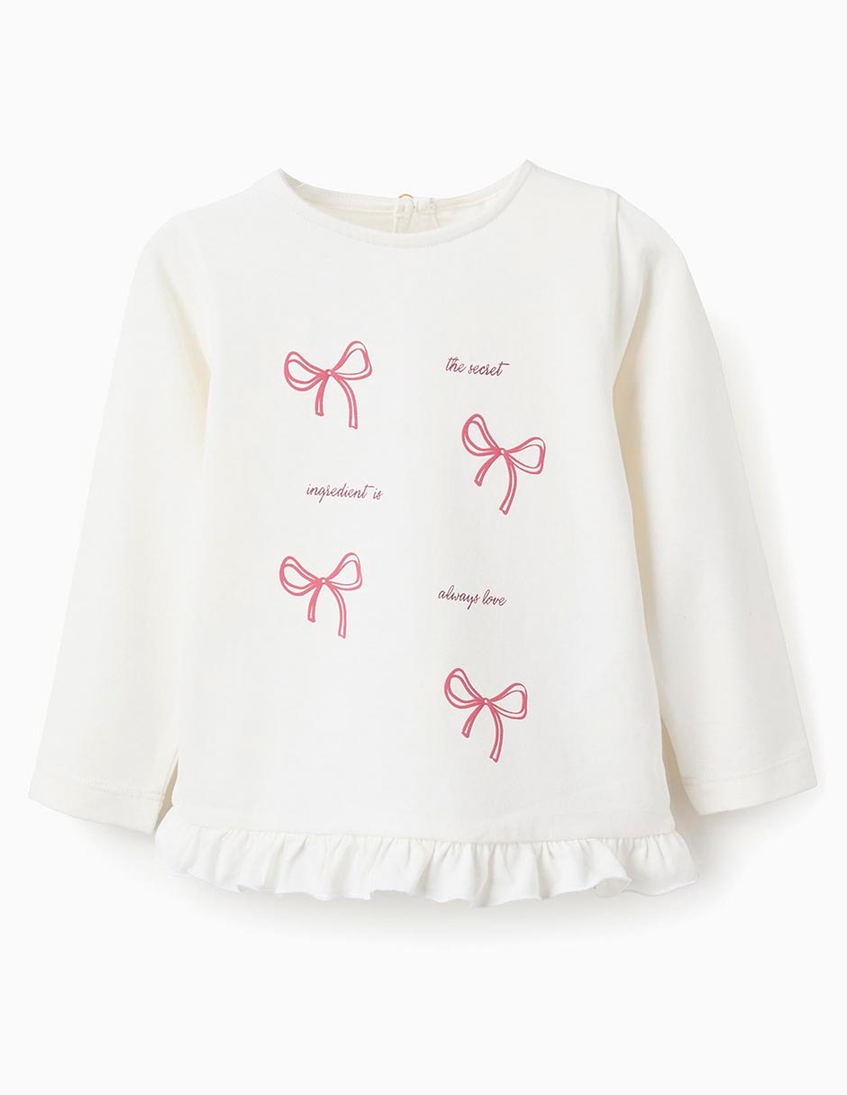 Playera manga larga para bebé / infantil niña 1