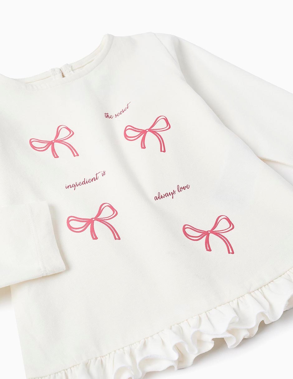 Playera manga larga para bebé / infantil niña 5