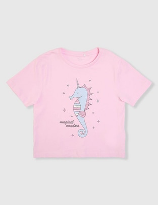 Playera Name It manga corta para niña