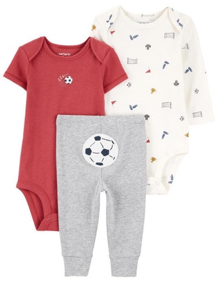 Conjunto de algodón para bebé niño 3 piezas