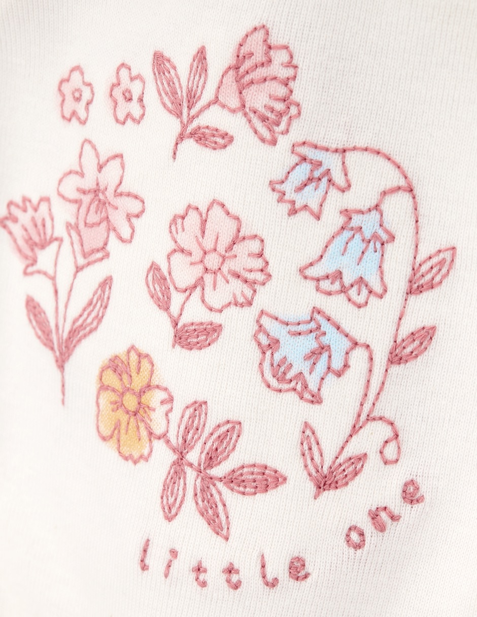 Conjunto de algodón para bebé niña 3 piezas 2