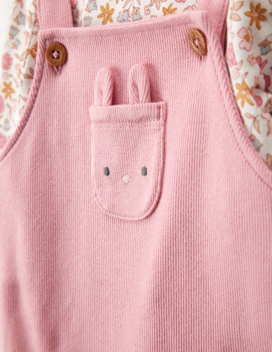 Conjunto de algodón para bebé niña 2 piezas 3