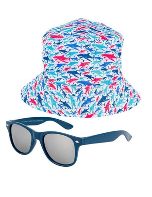 Gorro pescador Sirenas y Tiburones para bebé unisex Gorro pescador Sirenas y Tiburones para bebé unisex