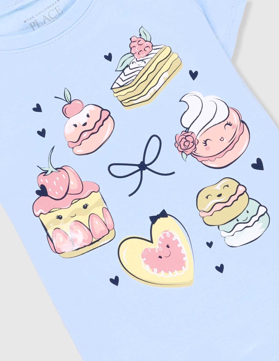 Playera manga corta para bebé niña 6