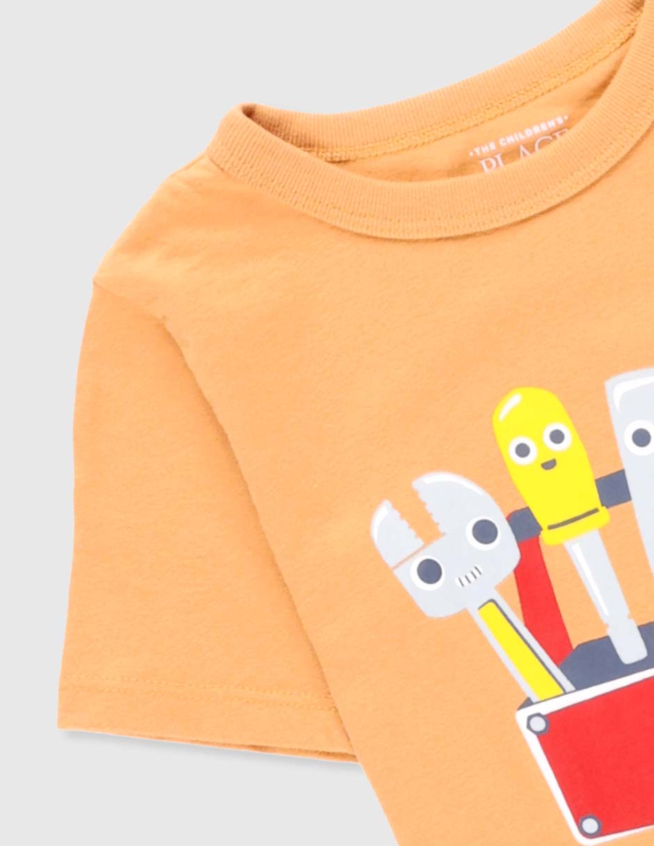 Playera manga corta para bebé niño 7