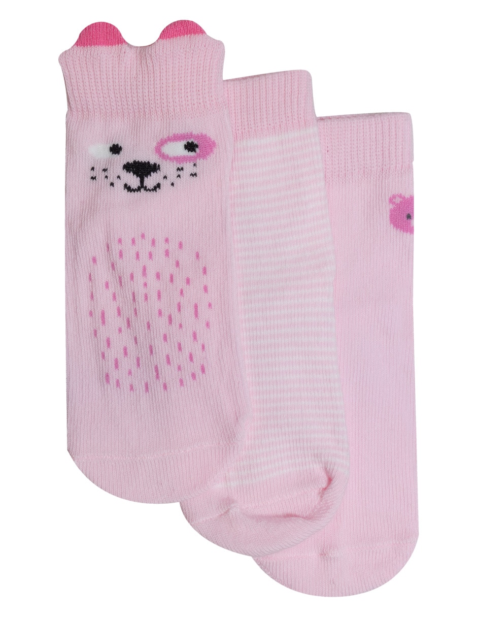 Set tín Beba de algodón para niña 3 pares Set tín Beba de algodón para niña 3 pares