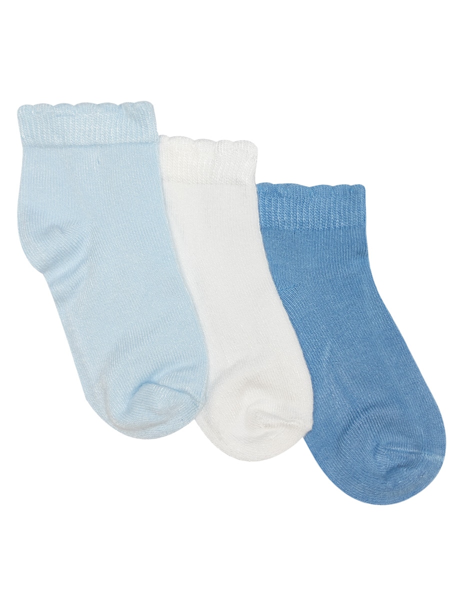 Set tín de algodón para bebé niño 3 pares Set tín de algodón para bebé niño 3 pares