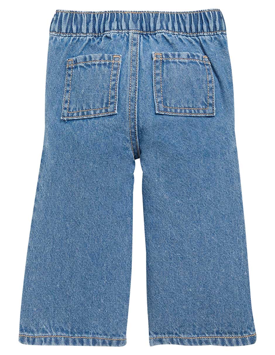 Jeans flare Old Navy lavado obscuro para bebé niña