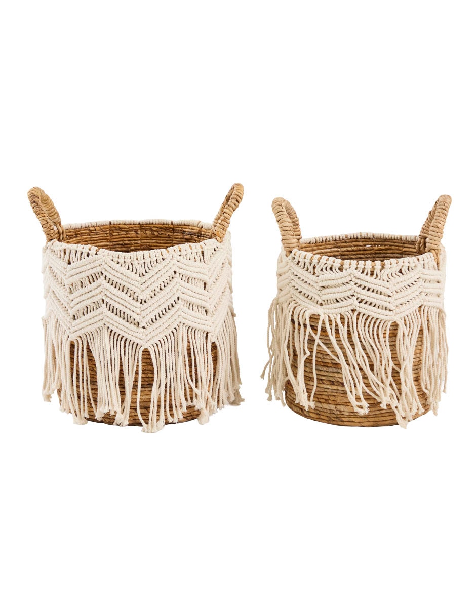 Set cesto multiusos de fibras naturales
