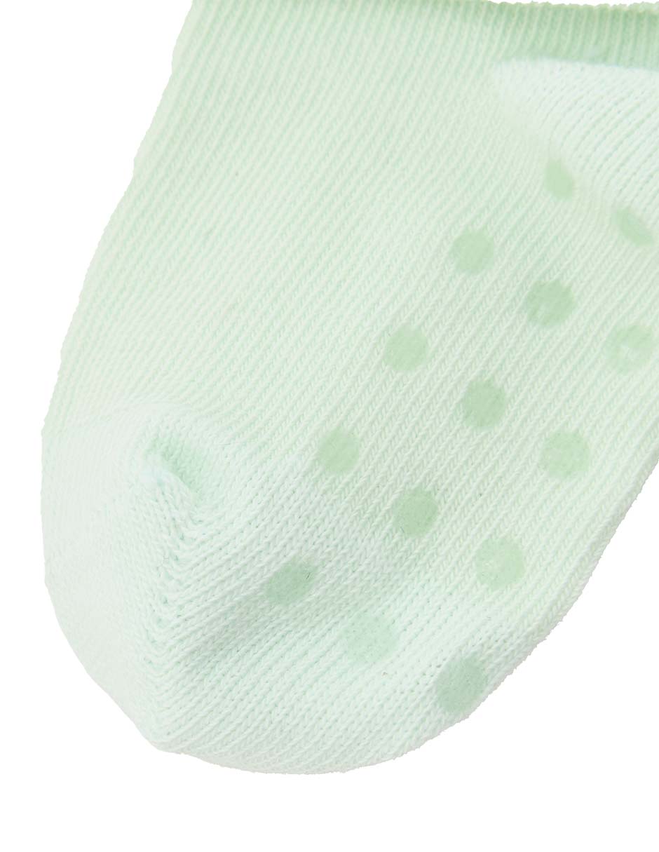 Set de calcetín antiderrapante Punto Blanco de algodón para bebé niña 3 pares