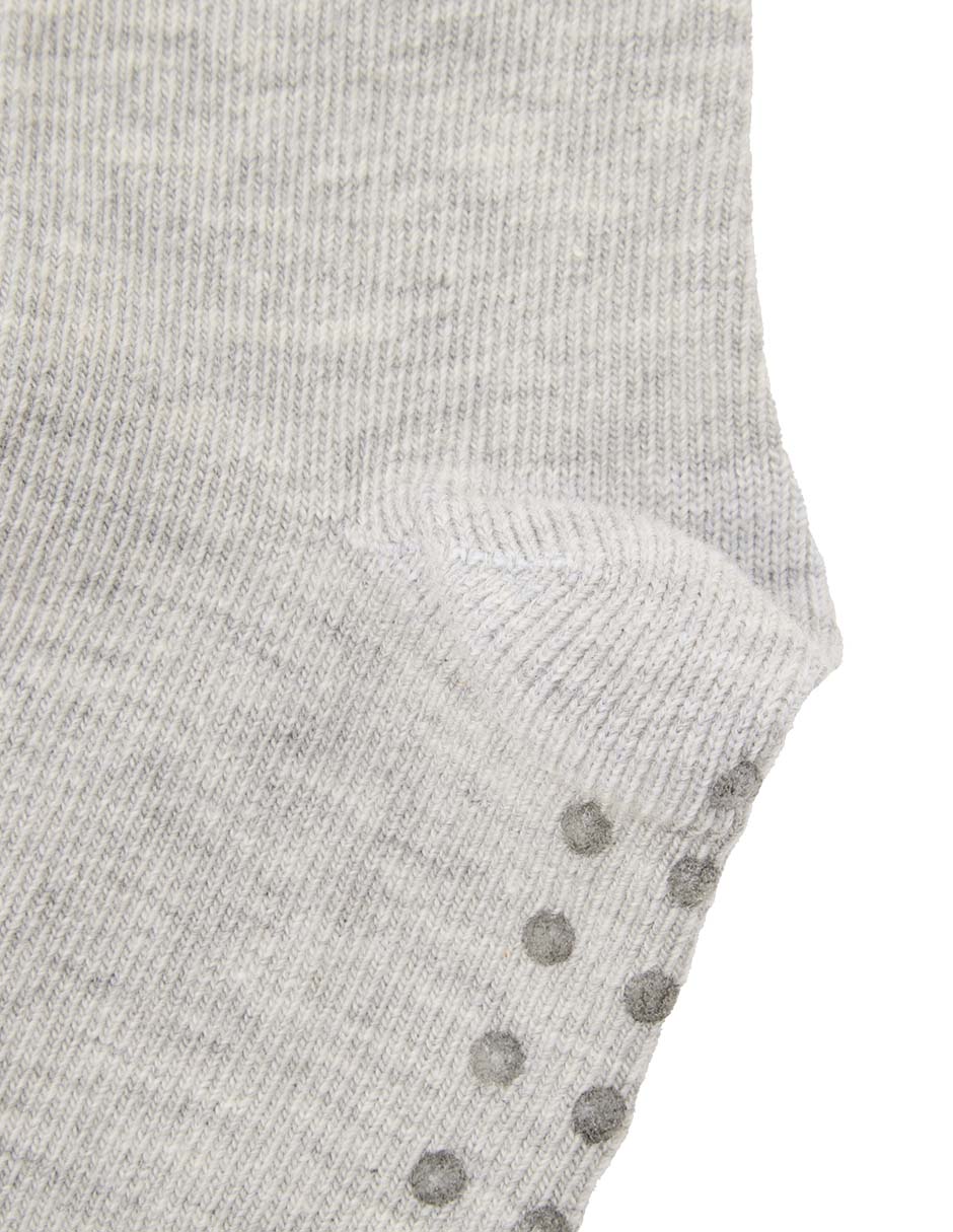 Set de calceta antiderrapante Punto Blanco de algodón para bebé niña 3 pares