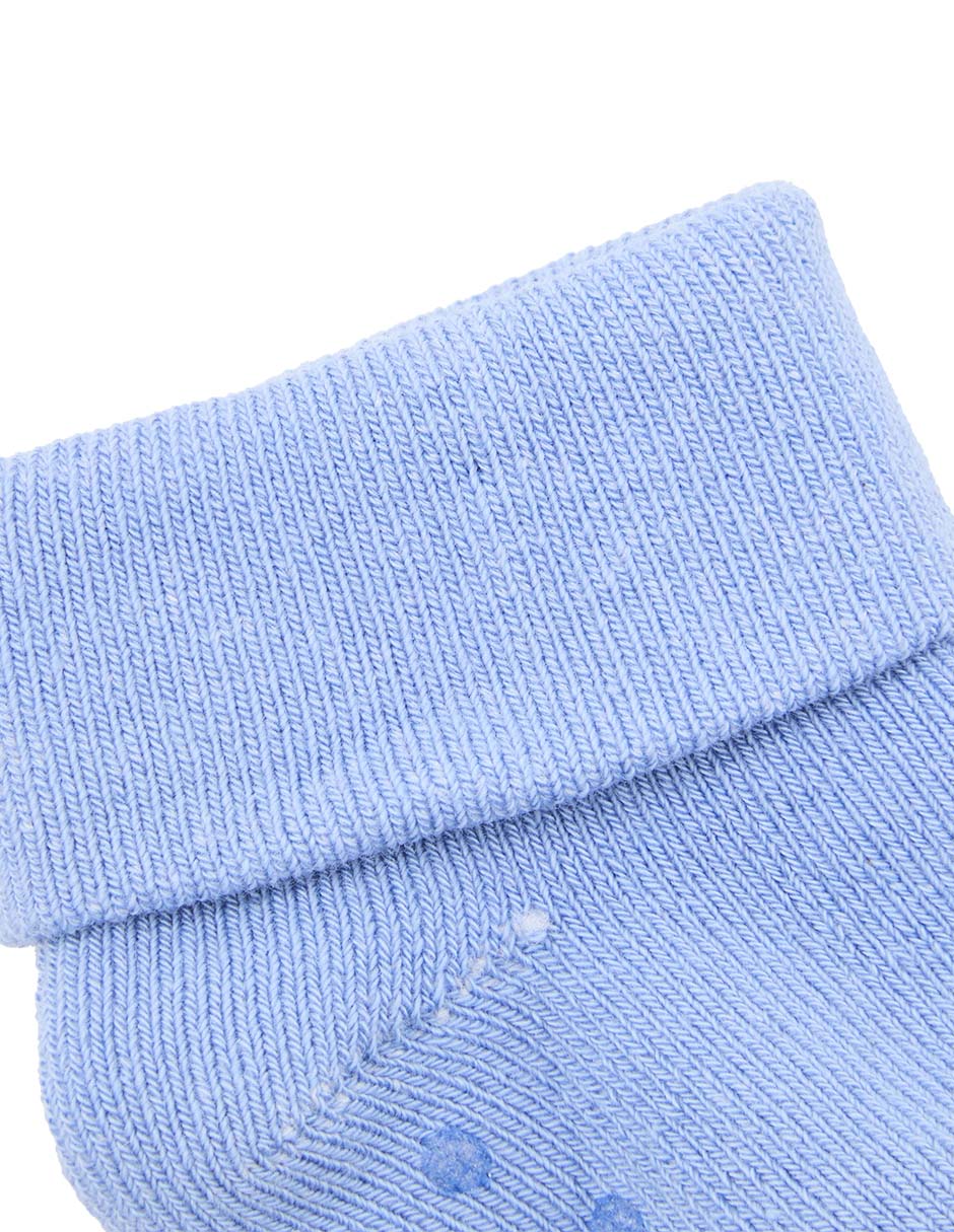 Set de tín antiderrapante Punto Blanco de algodón para bebé niño 3 pares