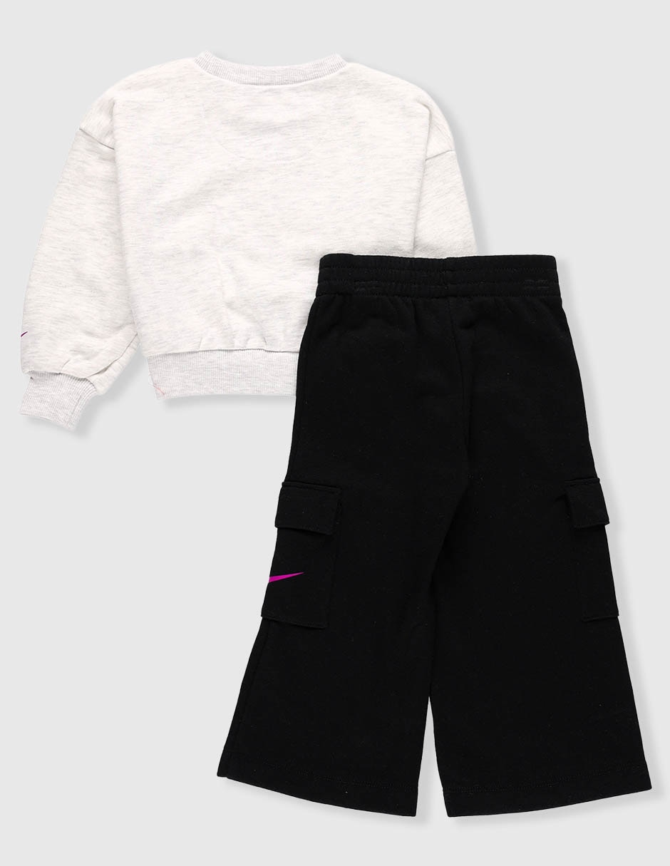 Conjunto pants Nike de algodón para bebé niña