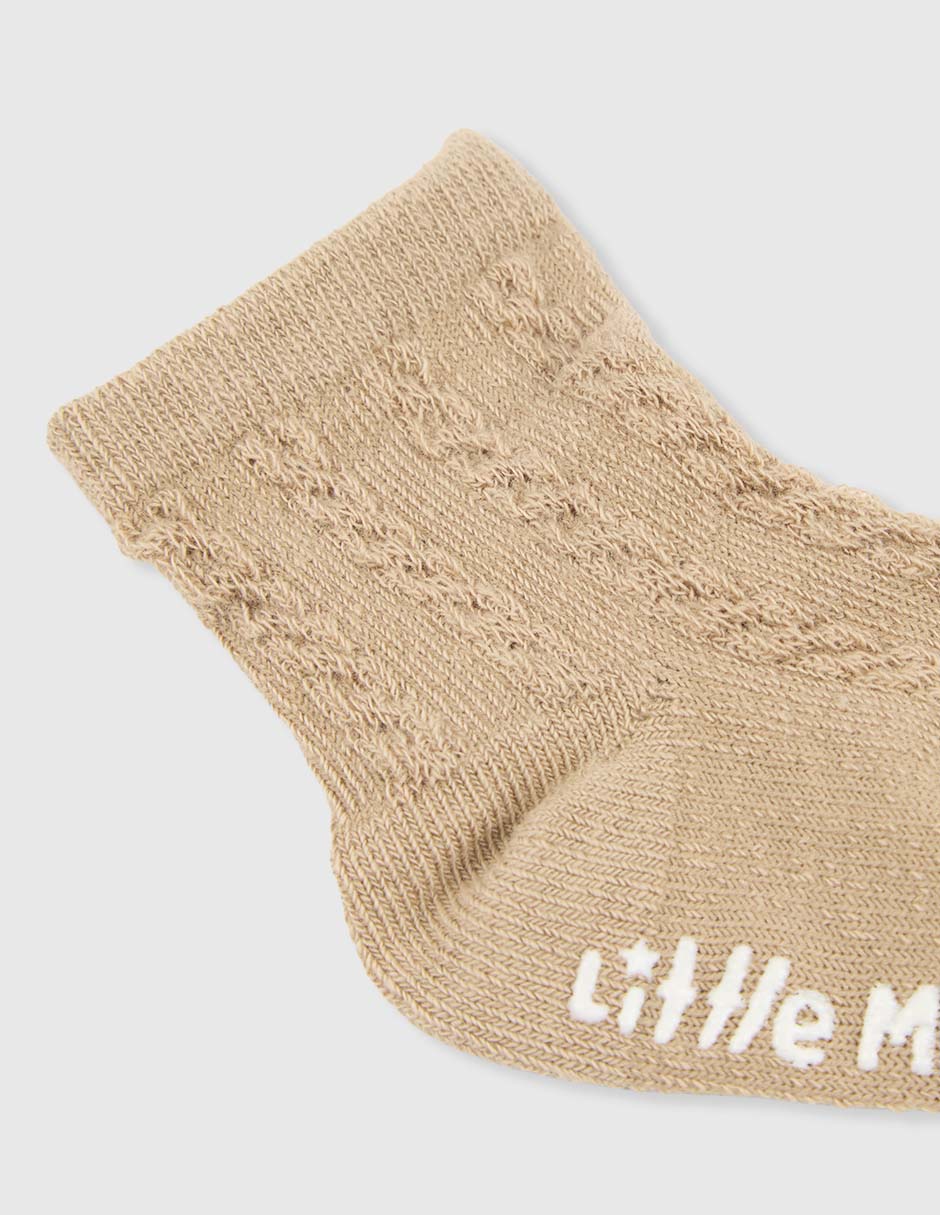 Set de calcetín antiderrapante Little Me de algodón para bebé niño 8 pares