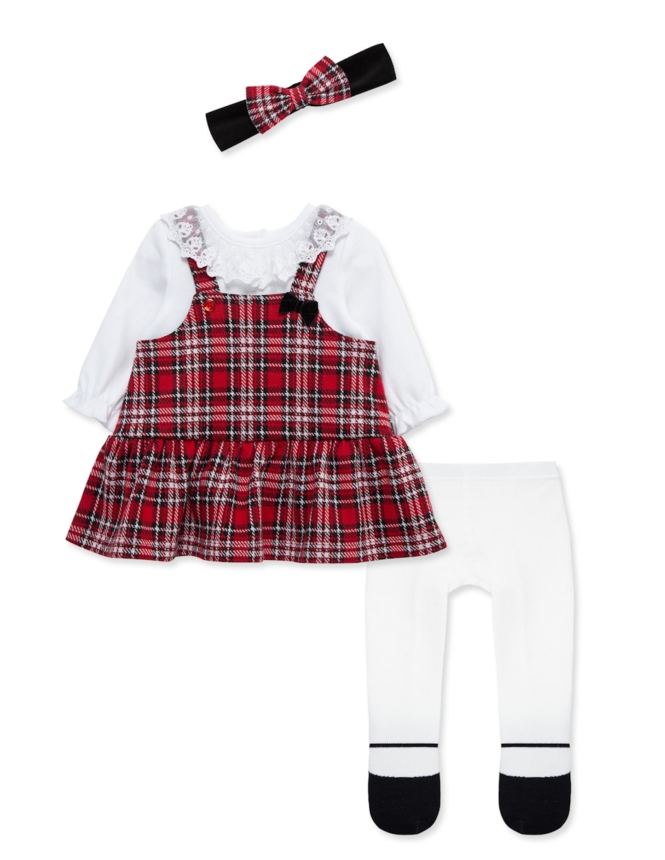 Conjunto vestido manga larga para bebé niña Conjunto vestido manga larga para bebé niña