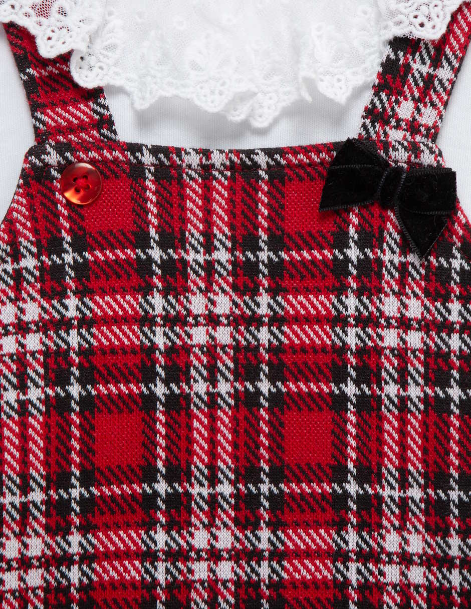 Conjunto vestido manga larga para bebé niña 3
