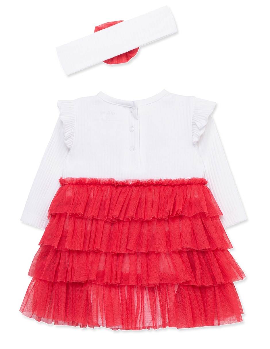 Vestido manga regular para bebé niña 3