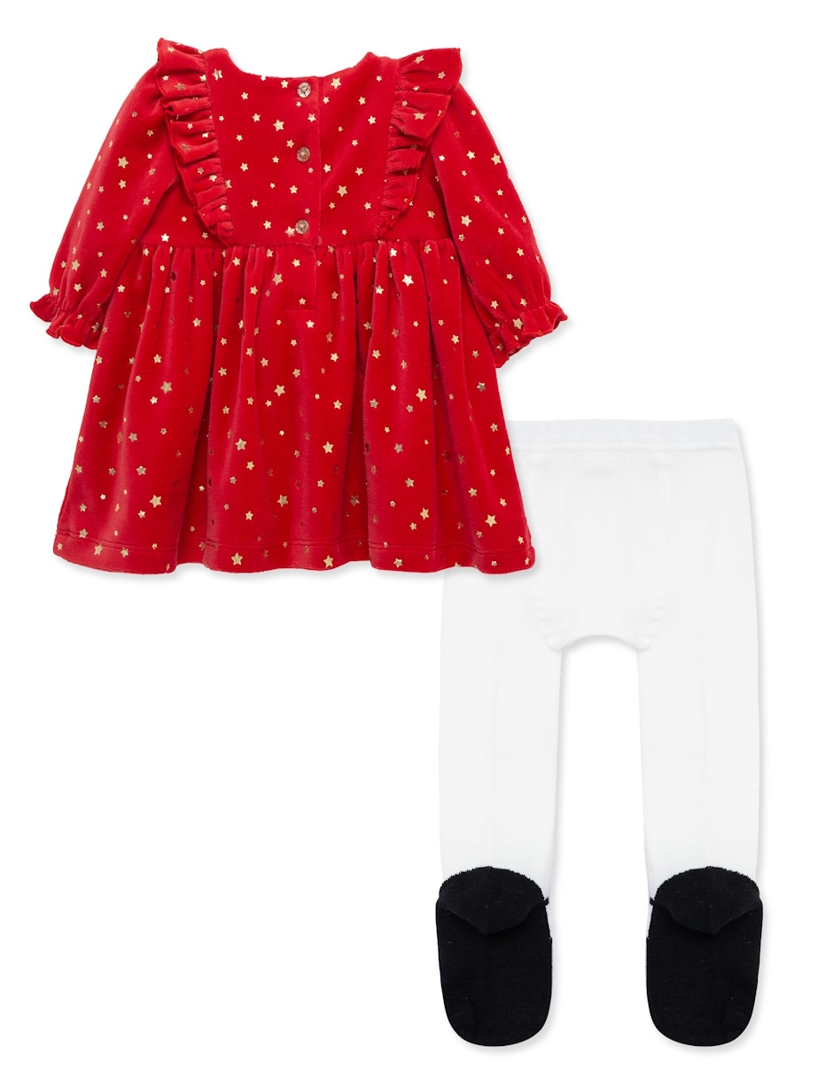 Conjunto vestido manga regular para bebé niña 2