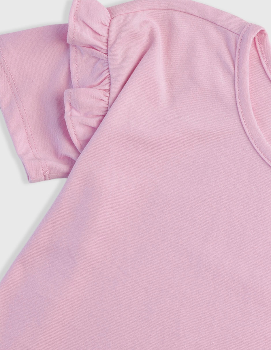 Set playera manga regular para niña
