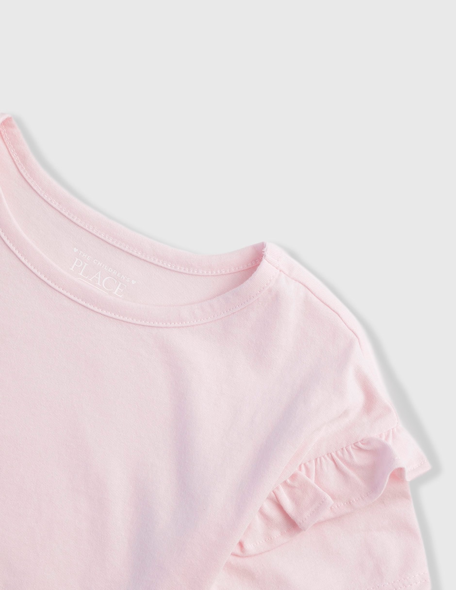 Set playera manga regular para niña