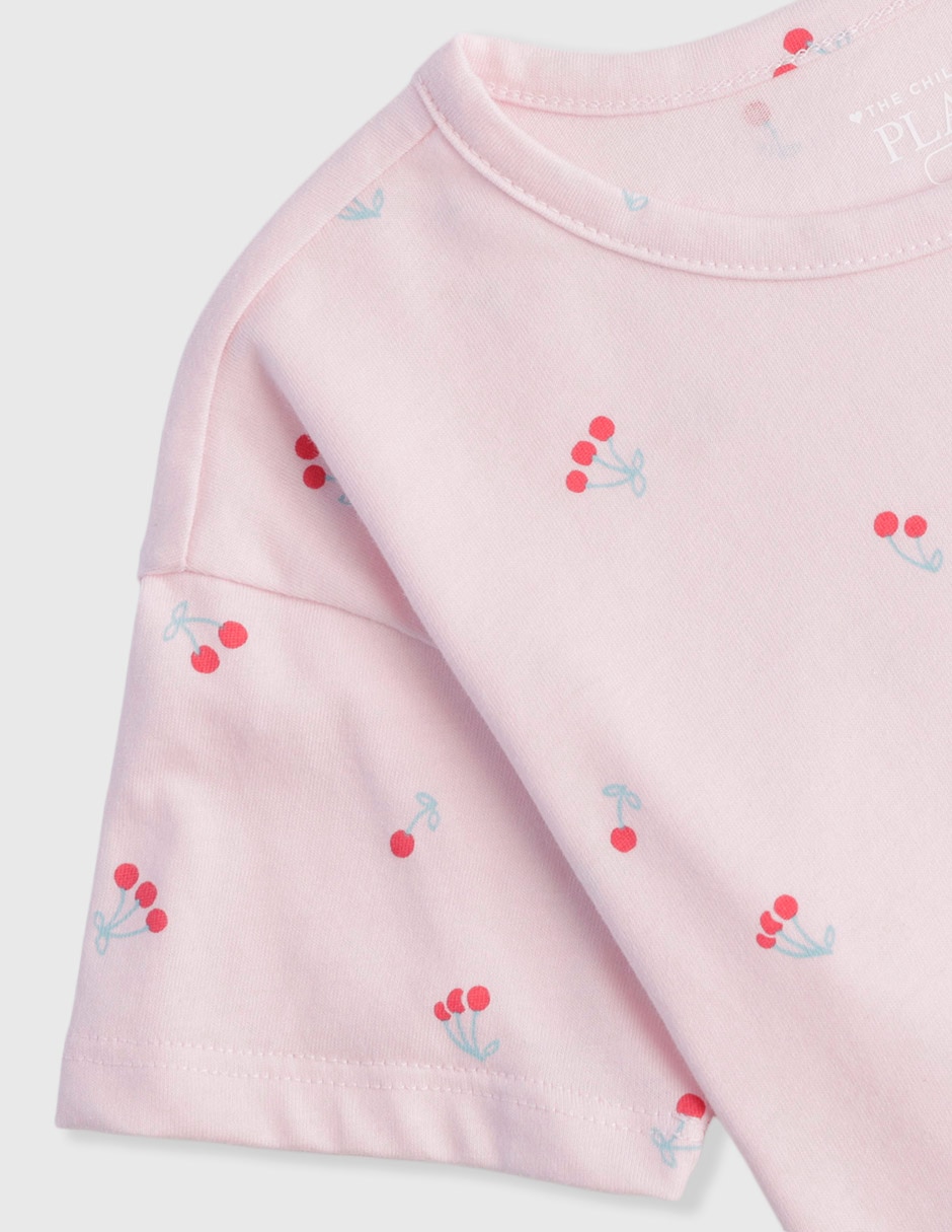 Set playera manga regular para niña