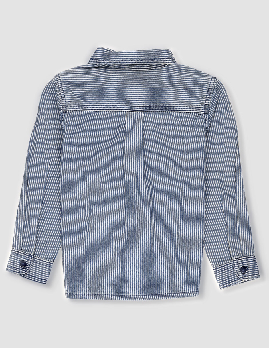 Camisa casual The Children's Place de algodón manga larga para bebé niño