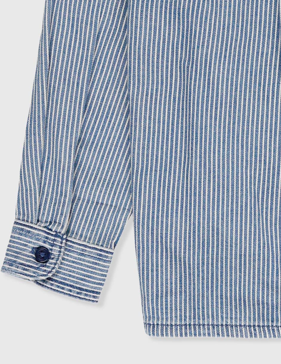Camisa casual The Children's Place de algodón manga larga para bebé niño
