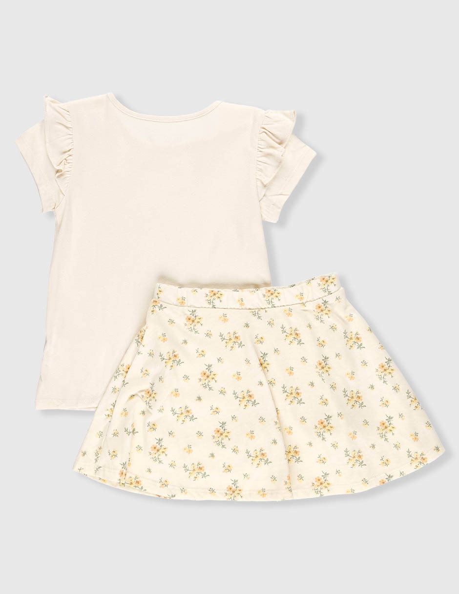 Cojunto  falda para bebé niña