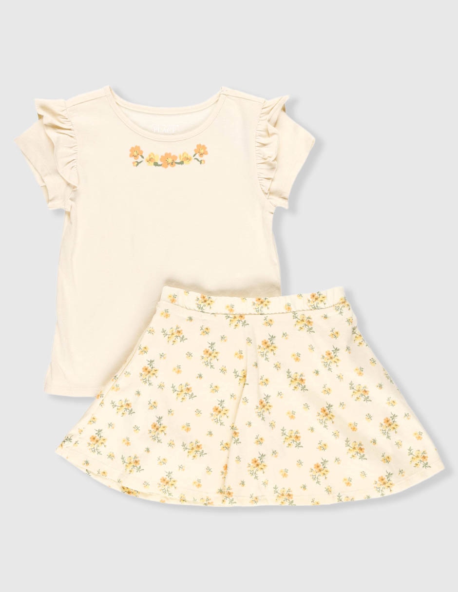 Cojunto falda para bebé niña Cojunto falda para bebé niña