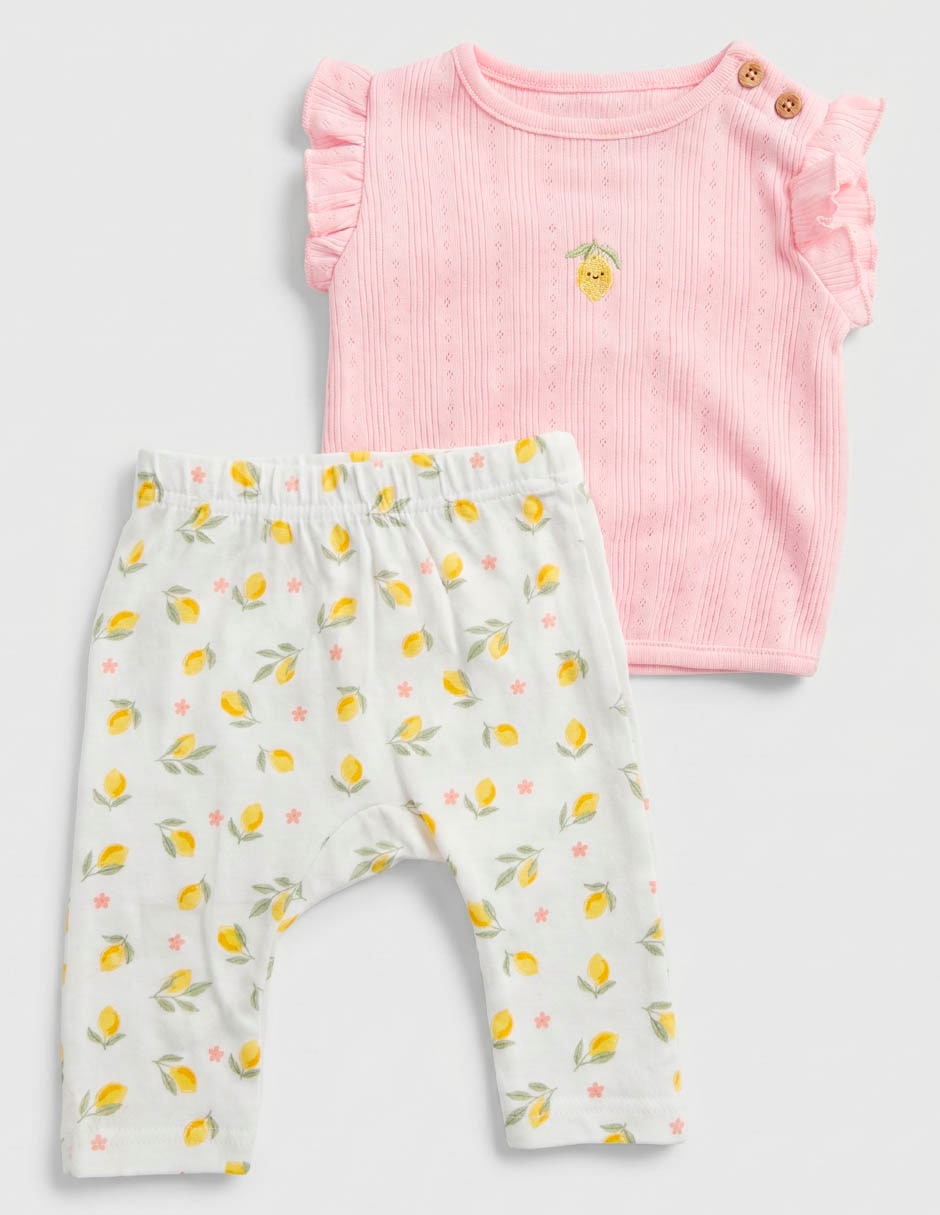 Conjunto de algodón para bebé 2 piezas 2