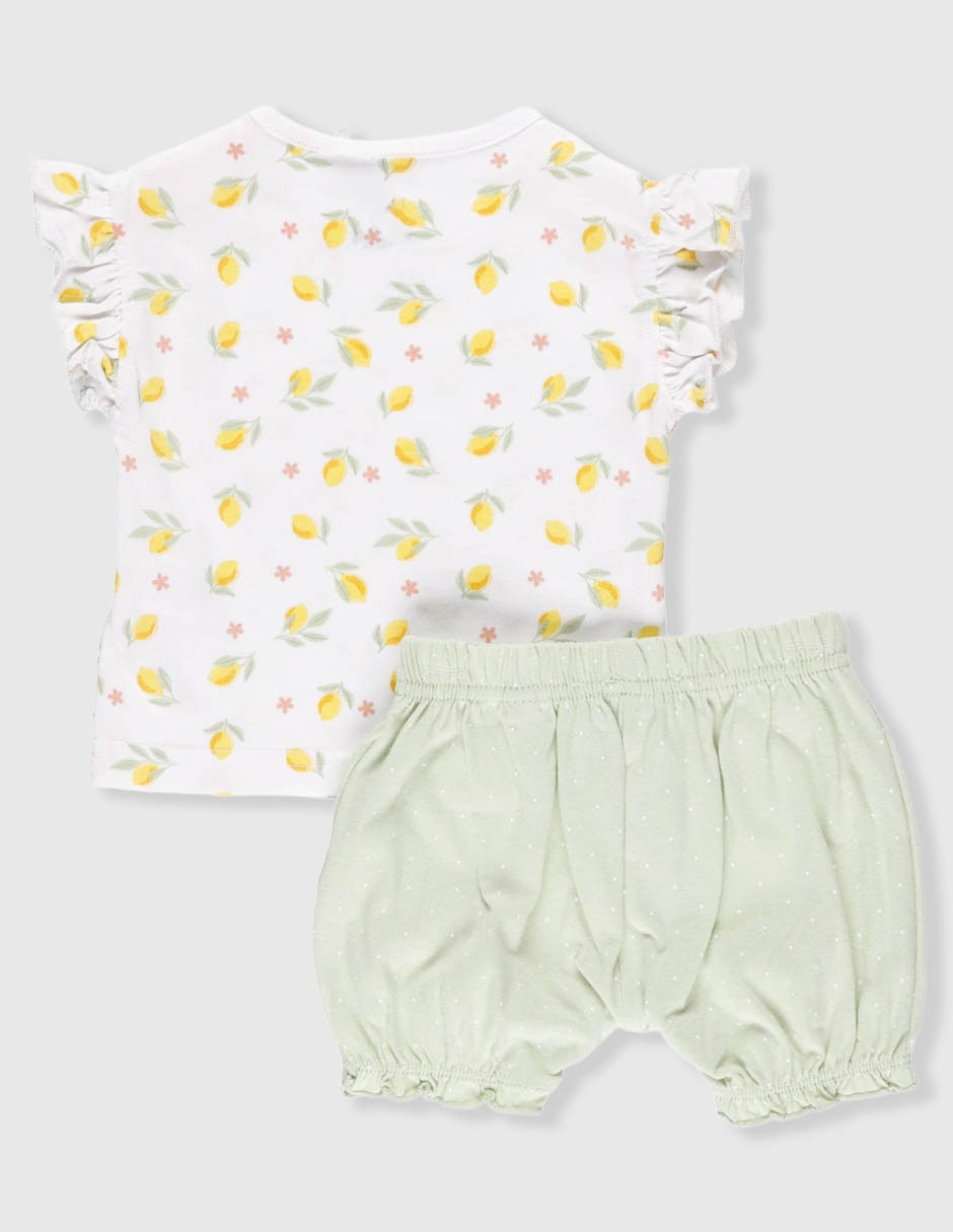 Conjunto casual de algodón para bebé niña 2 piezas 3