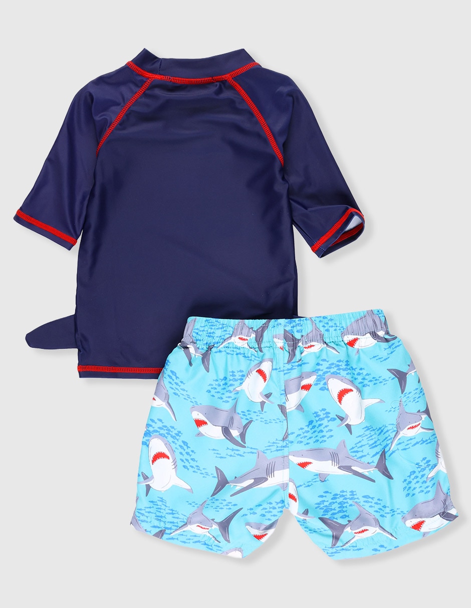 Traje de baño completo Matt & Megan The Children's Place Tiburón para bebé niño