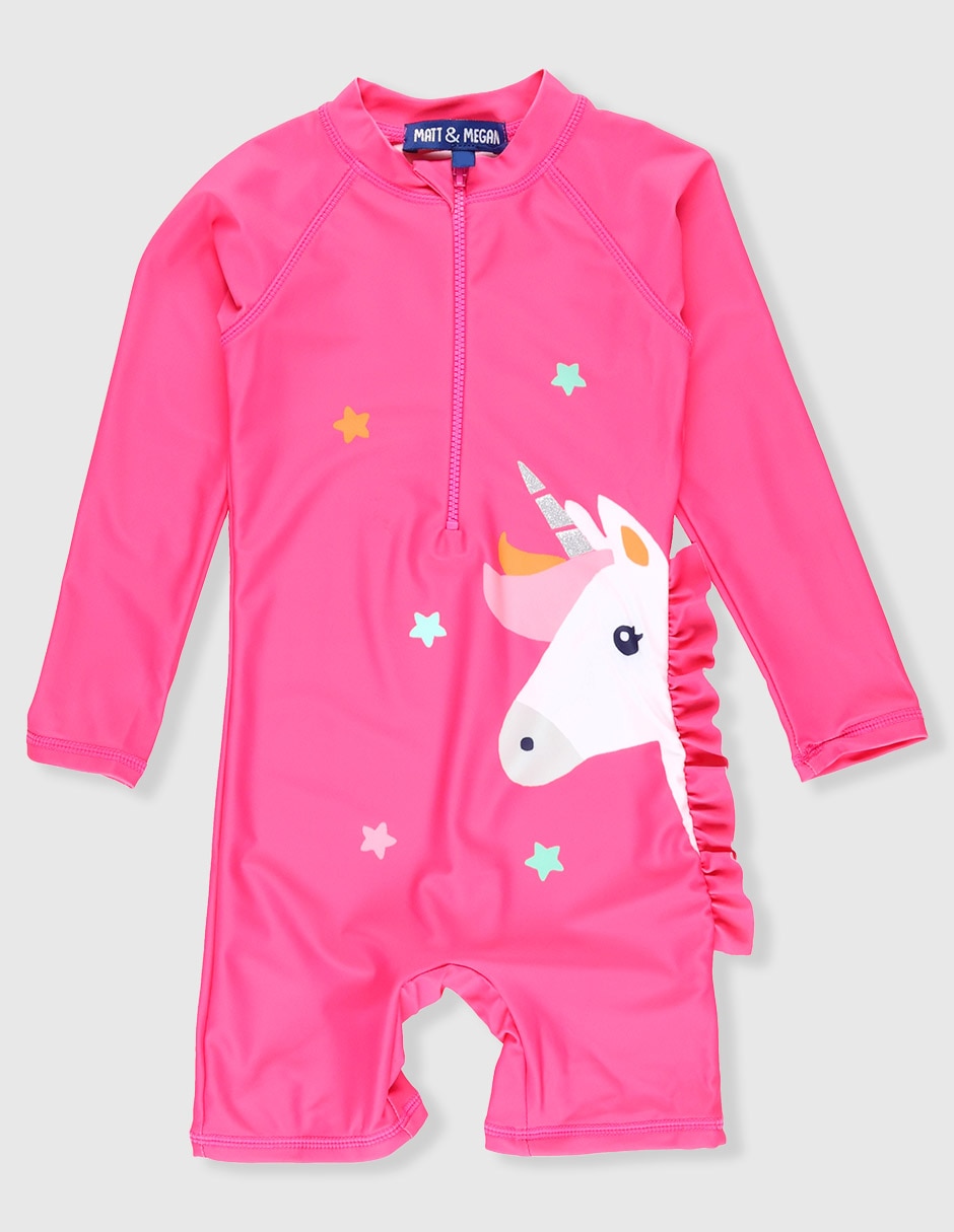 Traje de baño Matt & Megan Unicornio para bebé niña