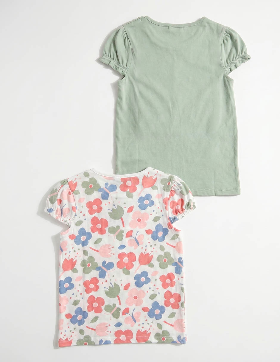 Set playera manga corta para niña 3