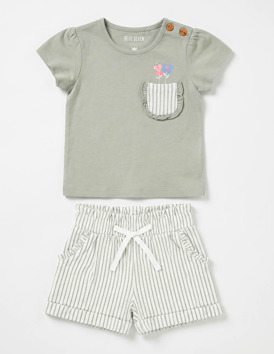 Conjunto de algodón para bebé niña 2