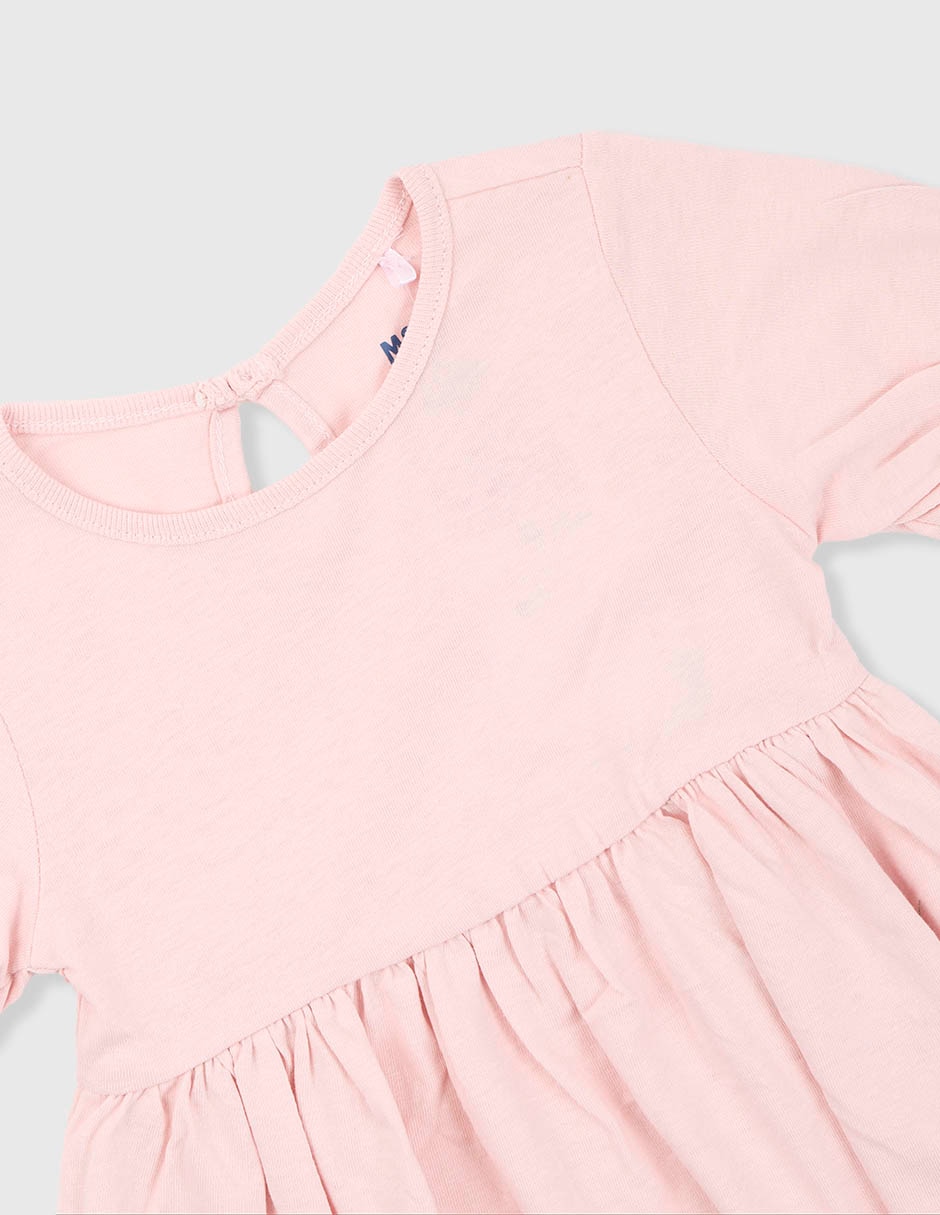 Vestido megan manga corta para niña