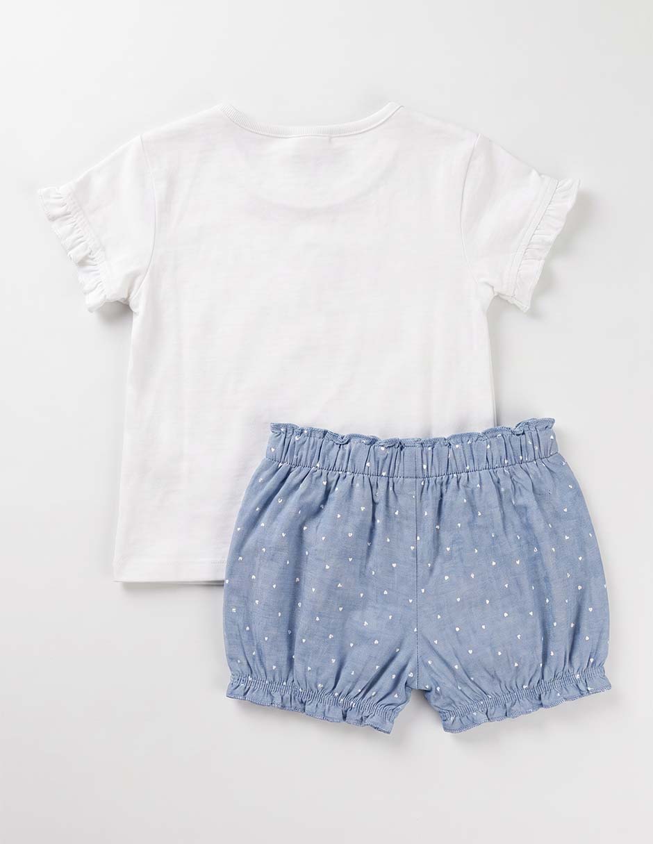 Conjunto de algodón para niña 2 piezas 3