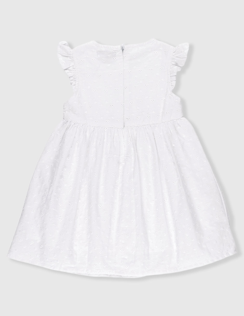 Vestido megan manga cap para bebé niña