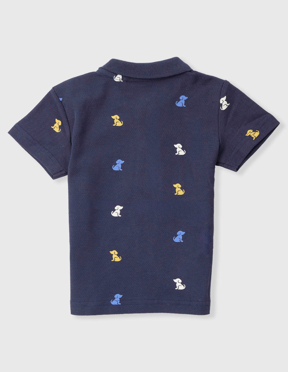 Playera tipo polo Megan de algodón para niño 2